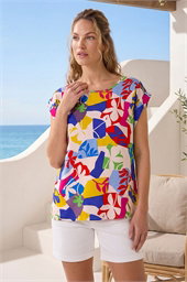 Abstract Print Shell Top