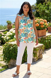 Curve Abstract Print Shirt