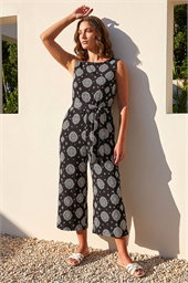 Petite Textured Jumpsuit