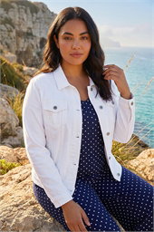 Curve Mid Wash Denim Jacket