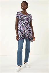 Spot Print Hanky Hem Top
