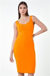 Corset Detail Stretch Bodycon Dress