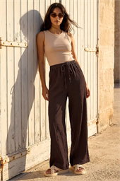 Dusk Textured Elastic Waist Trousers