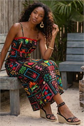 Postcard Ric Rac Midi Dress
