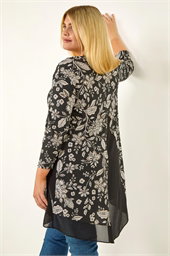 Curve Floral High Low Top