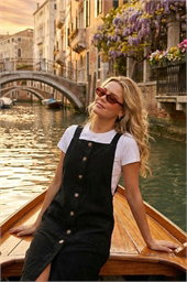 Petite Corduroy Pinafore Dress