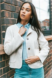 Petite Blanket Stitch Jacket