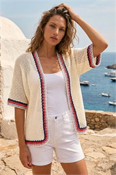 Pattern Crochet Knit Cardigan