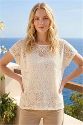 Lace Overlay Top