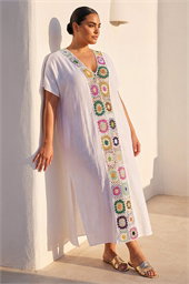 Curve Crochet Detail Midi Dress