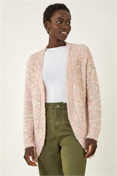 Speckled Popcorn Knit Cardigan