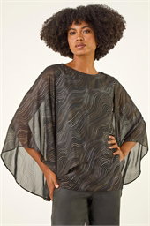 Wavy Spot Foil Overlay Top