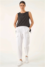 Cotton Cargo Stretch Trousers
