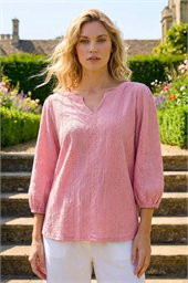 Broderie Detail Tunic Top