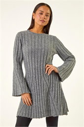 Petite Ribbed Knitted Dress