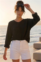 Dusk Textured Batwing Top