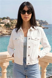 Petite Bleached Denim Jacket