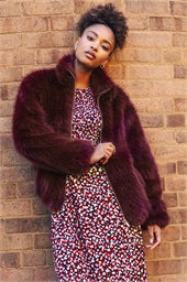 Faux Fur Relaxed Jacket