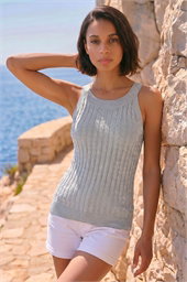 Dusk Metallic Knit Vest Top
