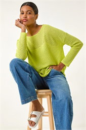 Crochet Cotton Jersey Top