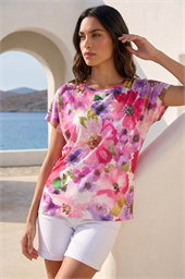 Floral Sparkle Top