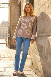Soft Floral Knit Jumper