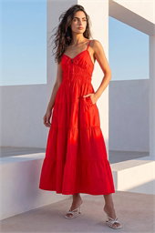 Dusk Cotton Tiered Maxi Dress