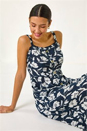 Floral Print Midi Sundress