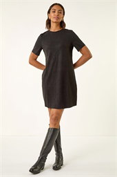 Embellished Shift Stretch Dress