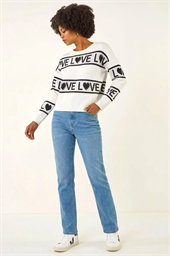 Love Motif Knit Jumper