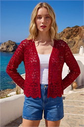 Crochet Edge To Edge Cardigan