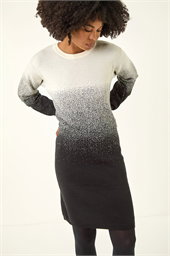 Ombre Knitted Jumper Dress