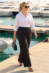Curve Wide Leg Tailored Trouser