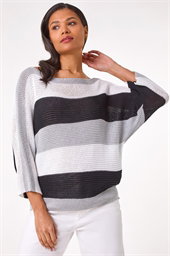 Colourblock Stripe Knit Jumper