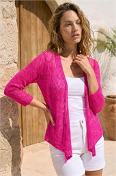 Detailed Draped Knit Shrug