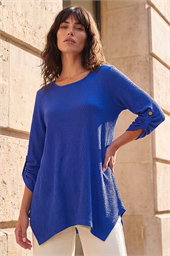 Textured Stretch Tunic Top