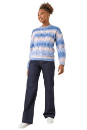 Space Dye Stripe Knit Jumper