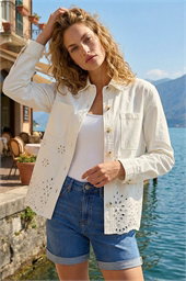 Broderie Cotton Lace Jacket