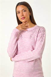 Sparkly Diamante Knit Jumper