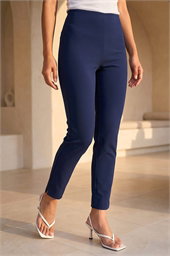 Petite Full Length Elastic Waist Trousers