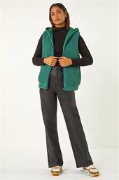 Reversible Hooded Knit Gilet