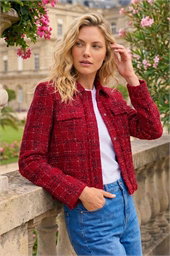 Luxury Boucle Textured Jacket