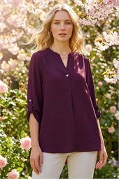 Heart Button Detail Shirt