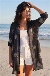 Floral Print Longline Blouse