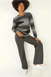 Colour Block Knit Jumper