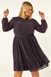 Curve Hotfix Tie Waist Dress