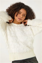 Dusk Fluffy Knit Jumper