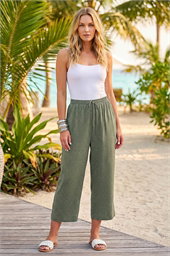 Petite Spot Print Stretch Culottes