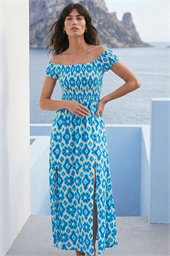 Aztec Bardot Dress