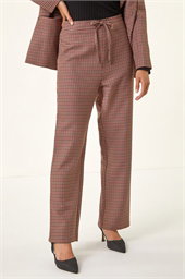 Petite Houndstooth Trouser